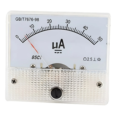 Micro Amperímetro 50ua Analógico Cd 0-50 Micro Amper Panel | Meses sin interés