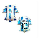 5 Globos Camiseta Messi Argentina 30 Cm Seleccion Mundial
