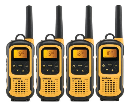 4 Rádios Comunicadores Intelbras Rc4102 Ip67 Uhf 26 Canais