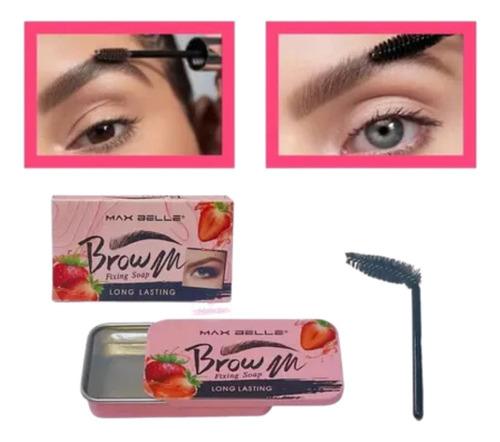 Gel Fijador De Cejas Con Cepillo Maquillaje Profesional