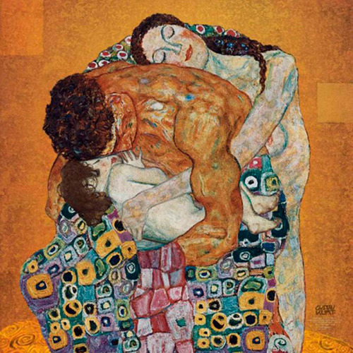 Vinilo Decorativo 30x30cm Klimt Familia Family Artista