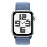 Apple Watch Se Gps (2da Gen)  Caixa Prateada De Alumínio  44 Mm  Pulseira Loop Esportiva Azul-inverno