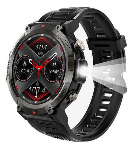 Reloj Inteligente Smartwatch Con Linterna Para Hombre Regalo