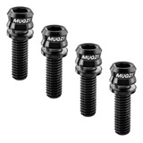 4 Tornillos De Titanio Para Manillar De M5 17 Negro