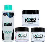 Koko Nails. Monómero 4oz, Polvos Acrílicos 3 Colores, Uñas