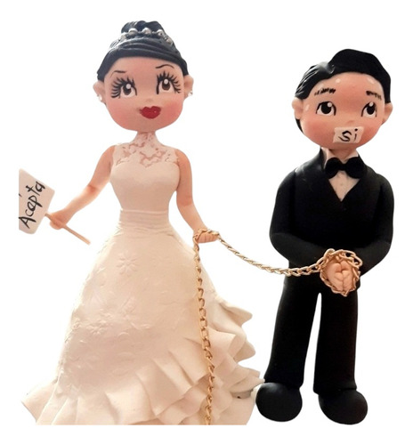 Cake Topper Novios Pastel Pasta Flexible