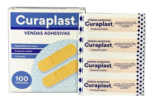 Parche Curita Curaplast Vendas Adhesivas - Caja De 100 Und.. Nombre Del Diseño Curaplast