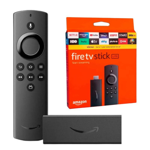 Fire Tv Stick Lite Streaming Em Full Hd Com Controle Remoto 