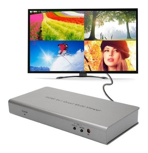 Conmutador Hdmi 4x1 Quad Multi-viewer