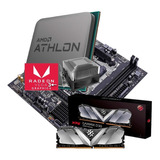 Kit Upgrad Gamer Amd Ryzen Athlon 3000g+vega3+a320+16gb Ddr4