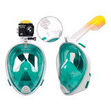 Máscara De Snorkel Visores Fácil Respiración Gafas 180° L/xl