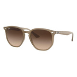 Ray Ban Rb4306 6166/13 New Hexagonal Acetato Cafe Degradado