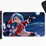 Mouse Pad Jinx Elfa Navideña Skin Lol Art Gamer M