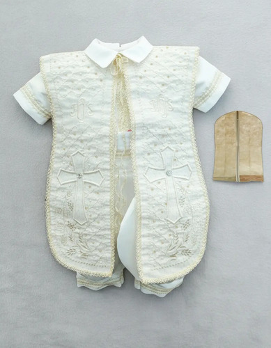 Ropón Bautizo Niño Elegante Traje Bautizo M8