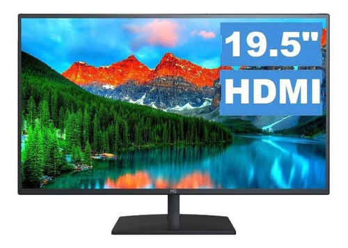 Monitor 19.5  Led Hd Widescreen Hdmi Hq 19.5hq-led Vesa Cor Preto 100v/240v