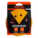 5 Disco Lijas Velcro Lijadora Roto Orbital Hamilton 125mm Dv Cantidad De Granos 220