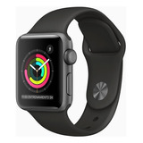 Apple Watch  Series 3 (gps) - Caja De Aluminio Gris Espacial De 38 Mm - Correa Deportiva Negro