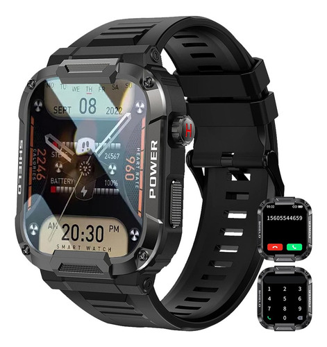 Reloj Inteligente Bluetooth Militar (responder/llamar)