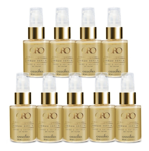 Oro Liquido Ossono Serum Argan 30 Ml X 9 Unid Envio Pais Kit