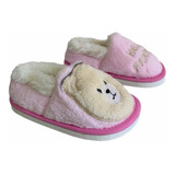 Pantufla Hornito Con Piel Para Niños, Abrigadisima, Osito