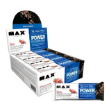 Power Protein Bar 41g Display Com 12 Unid Max Titanium Sabor Morango Sensation