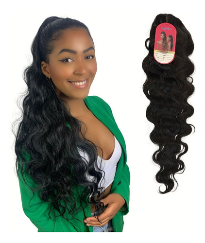 Rabo De Cavalo Ser Mulher 70 Cm Cabelo Ondulado Bio Vegetal