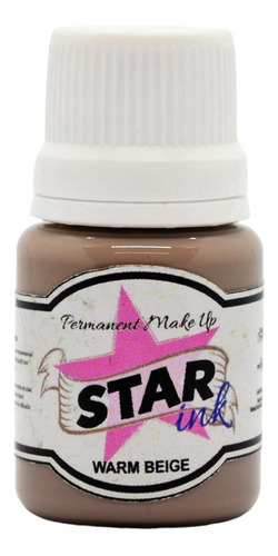 Pigmento Permanent Make Up Star Ink 15ml Warm Beige