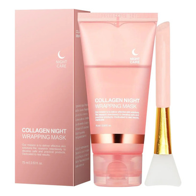 Máscara De Colágeno Para Envolver La Noche, Máscara Exfolian | Envío gratis
