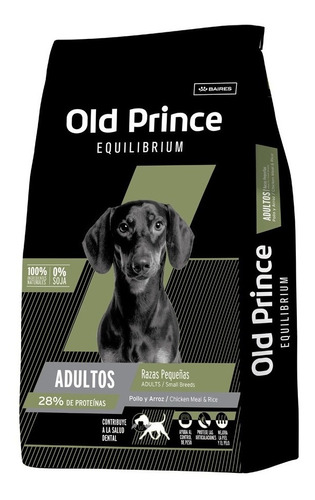Alimento Old Prince Equilibrium Para Perro Adulto De Raza Pequeña Sabor Pollo Y Arroz En Bolsa De 3 kg