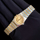 Omega Constellation Aço/ouro & Brilhantes Em Até 12x S/juros