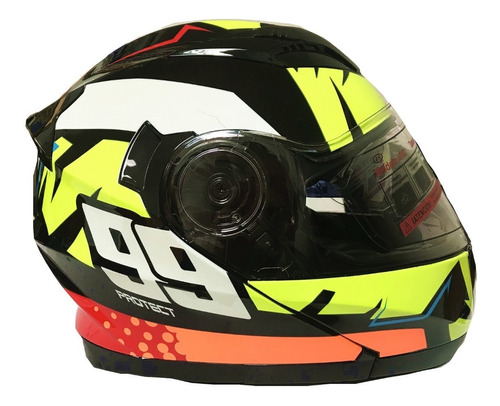 Casco Abatible Moto Doble Micas C/gafa Certificado Europeo