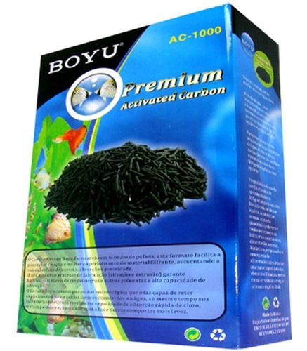 Carvão Ativado Peletizado Premium Boyu - 1000ac - 1kg