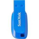 Memoria Usb 2.0 16gb Sandisk Cruzer Blade Azul Sdcz50c-01 /v