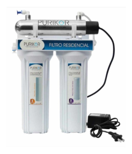 Filtro Purificador De Agua Potable De 3 Etapas Con Luz Uv 