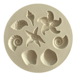 Conchas Caracoles Y Estrellas De Mar  Molde En Silicona 3d