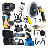 Kit P Gopro Hero 10 9 Black Mala Dome Estanque Película