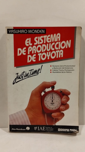 El Sistema De Producción De Toyota - Yasuhiro Monden - Ed. M