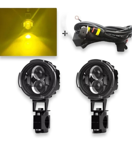 Kit Faros Auxiliar Bmw Ducati Honda Triumph Led Luz Premium