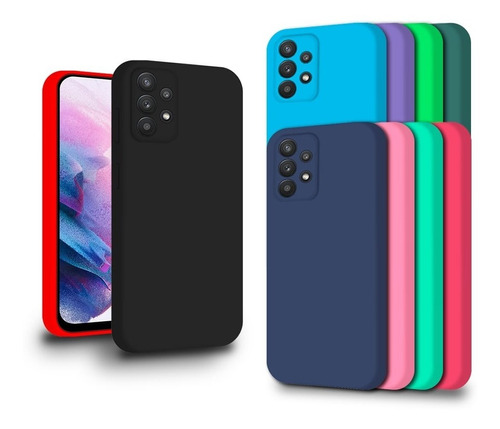 Capa Capinha Compatível Com Galaxy A32 4g Silicone Aveludado