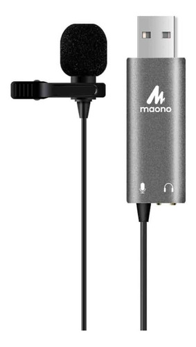 Micrófono De Solapa Maono Au-ul20 (tarjeta De Sonido)  Usb