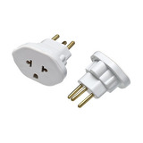 Adaptador De Tomada Universal 2p+t 10a Bivolt Branco