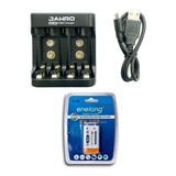 Cargador Pila Bateria 9v Usb + Bateria 9v Recargable 250mah