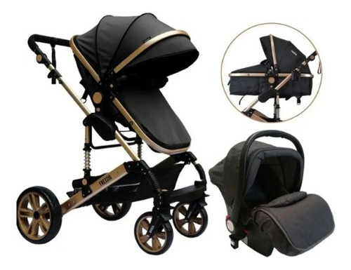 Coche Bebe Frezzio Priori Moises Color Negro 