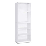 Furinno Jaya Simple Home 5-shelf Librero, Blanca