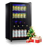Refrigerador Transparente 120 Latas Vino Cerveza Refrescos