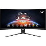 Monitor Curvo 34'' Msi Color Negro Antirreflejo Bisel