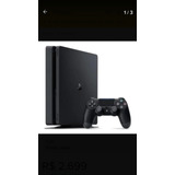 Sony Playstation 4 Slim 1tb Standard Cor  Preto Onyx+ 1 Jogo