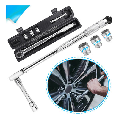 Bowoshen Llave Dinamométrica Torquímetro 1\u002F2'' ajustable 28-210 N.m Llave De Toqué, Llave Torquimetro Herramientas Para Motos Y Autos, Ajustable De Doble Dirección | Meses sin interés