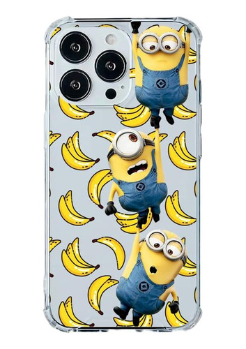 Case Funda Protector De Minions Transparente Para Motorola