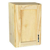 Alacena Pino 40 Cm Macizo 1 Puerta Estante Directo Fabrica